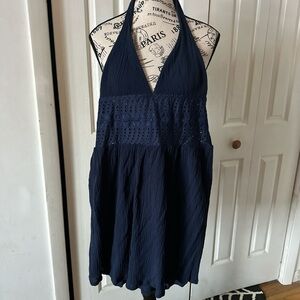 Ralph Lauren Midnight Blue Eyelet Dress